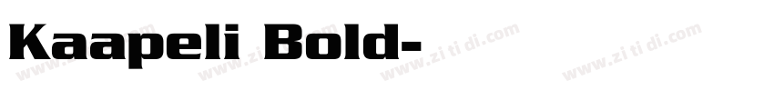 Kaapeli Bold字体转换